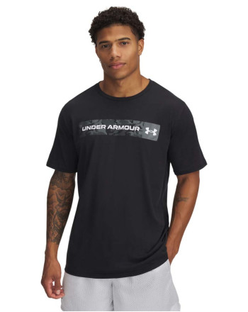 UA CAMO CHEST STRIPE SS 