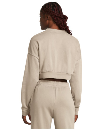 UA RIVAL TERRY OS CROP CRW 