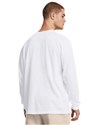 UA HW TONAL WORDMARK LS-WHT 