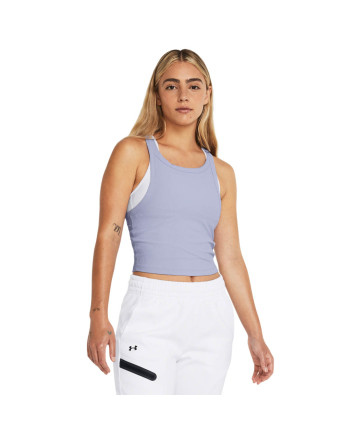 MERIDIAN RIB CROP TANK 