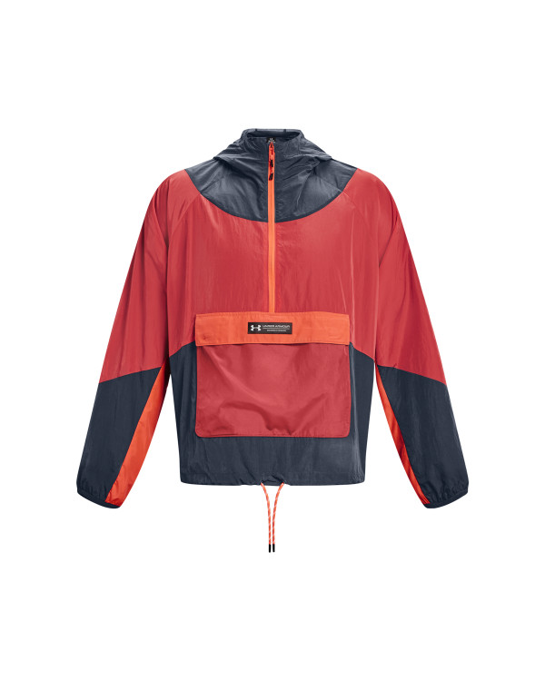 UA RUSH WOVEN 1/2 ZIP ANORAK-GRY 
