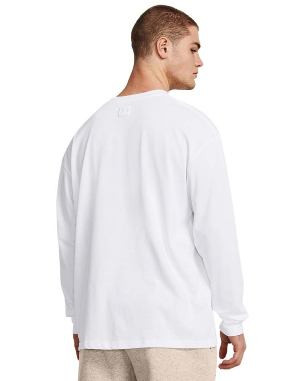 UA HW TONAL WORDMARK LS-WHT 