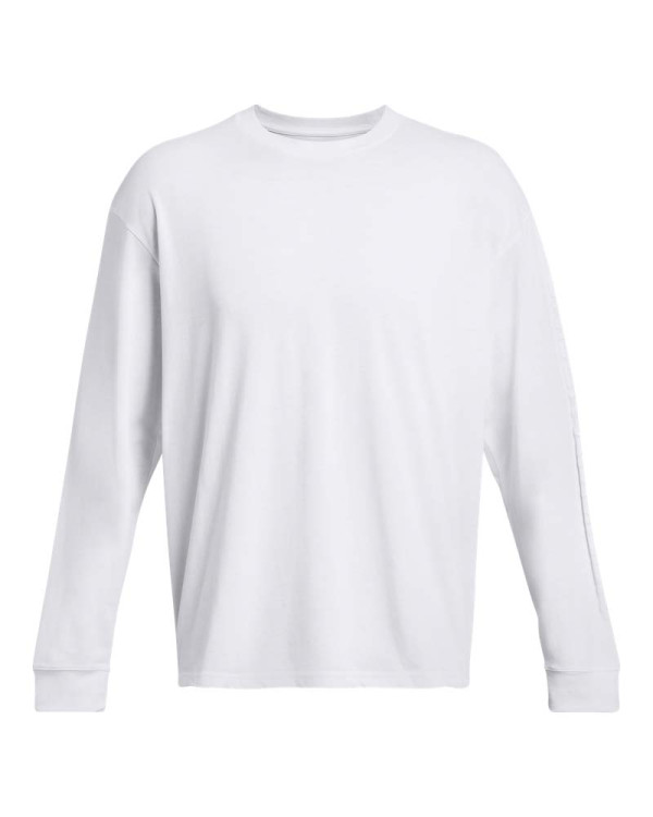UA HW TONAL WORDMARK LS-WHT 