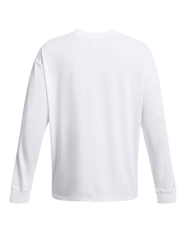 UA HW TONAL WORDMARK LS-WHT 