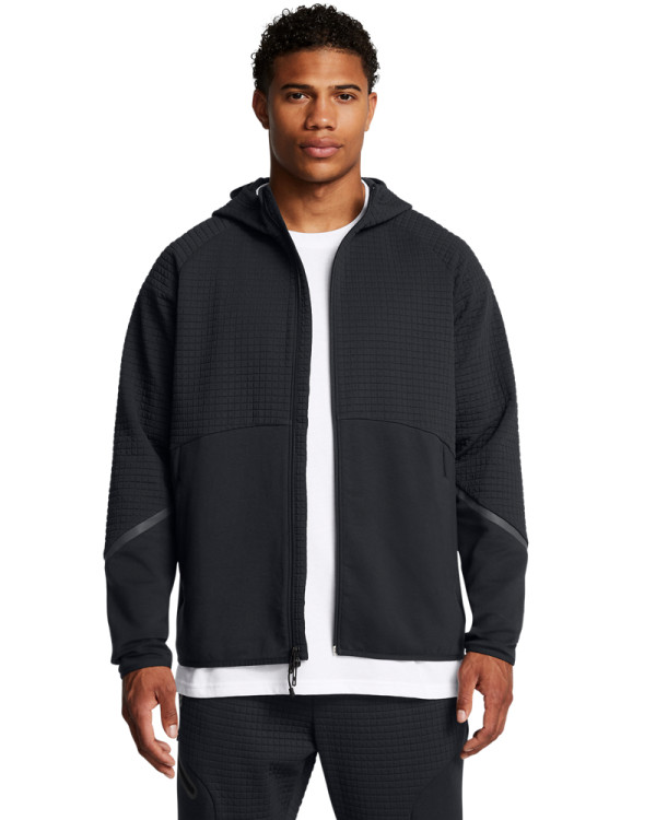 Men's UA Unstoppable Fleece Grid Full-Zip 