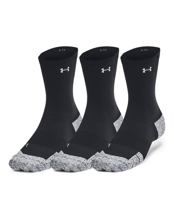 UA AD RUN CUSHION 3PK CREW 