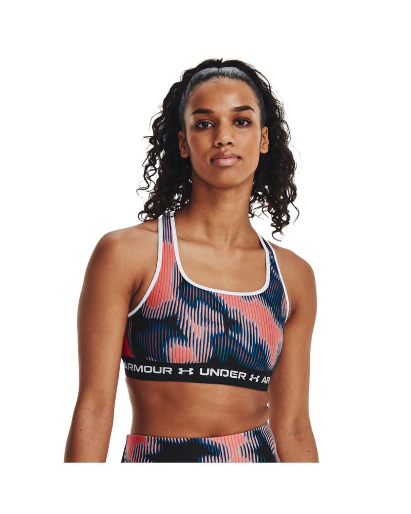 Women's Armour® Mid Crossback Printed Sports Bra 