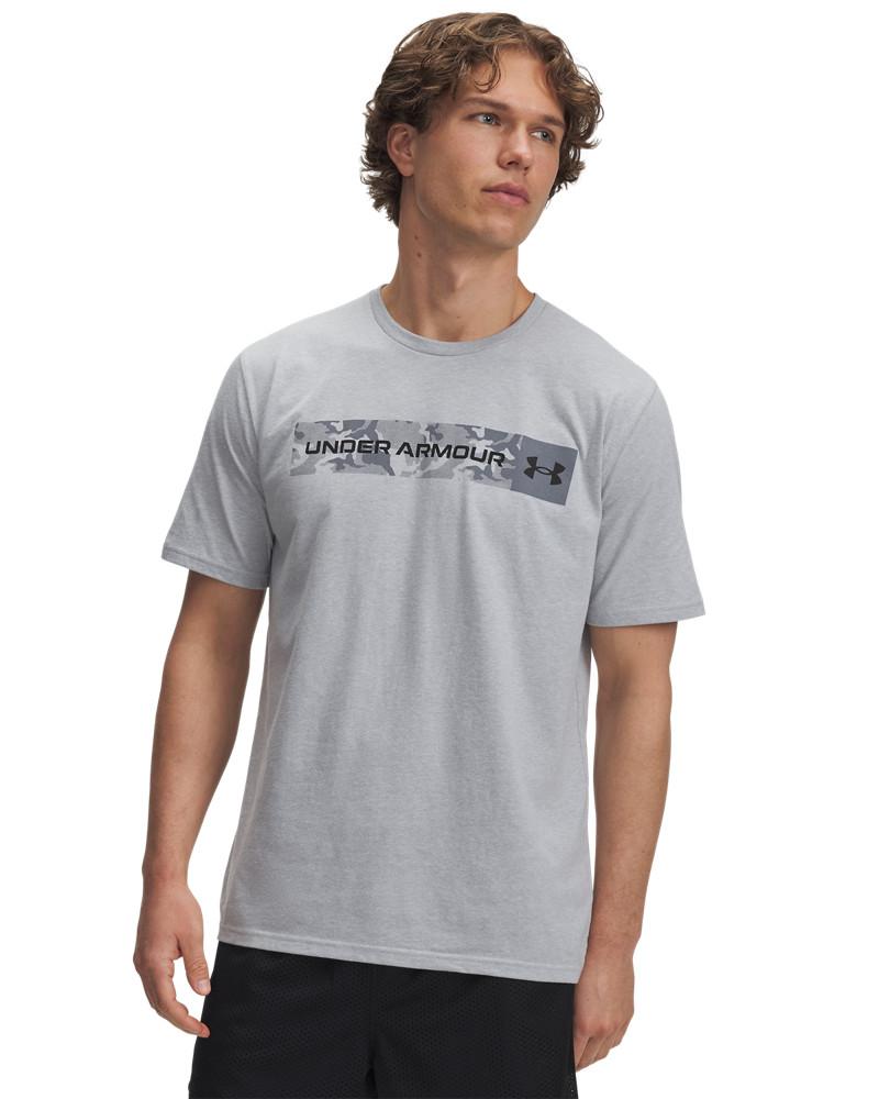 UA CAMO CHEST STRIPE SS 