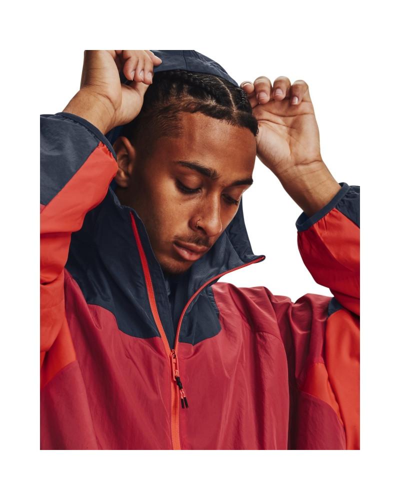 UA RUSH WOVEN 1/2 ZIP ANORAK-GRY 