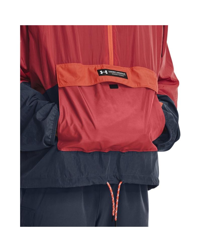 UA RUSH WOVEN 1/2 ZIP ANORAK-GRY 