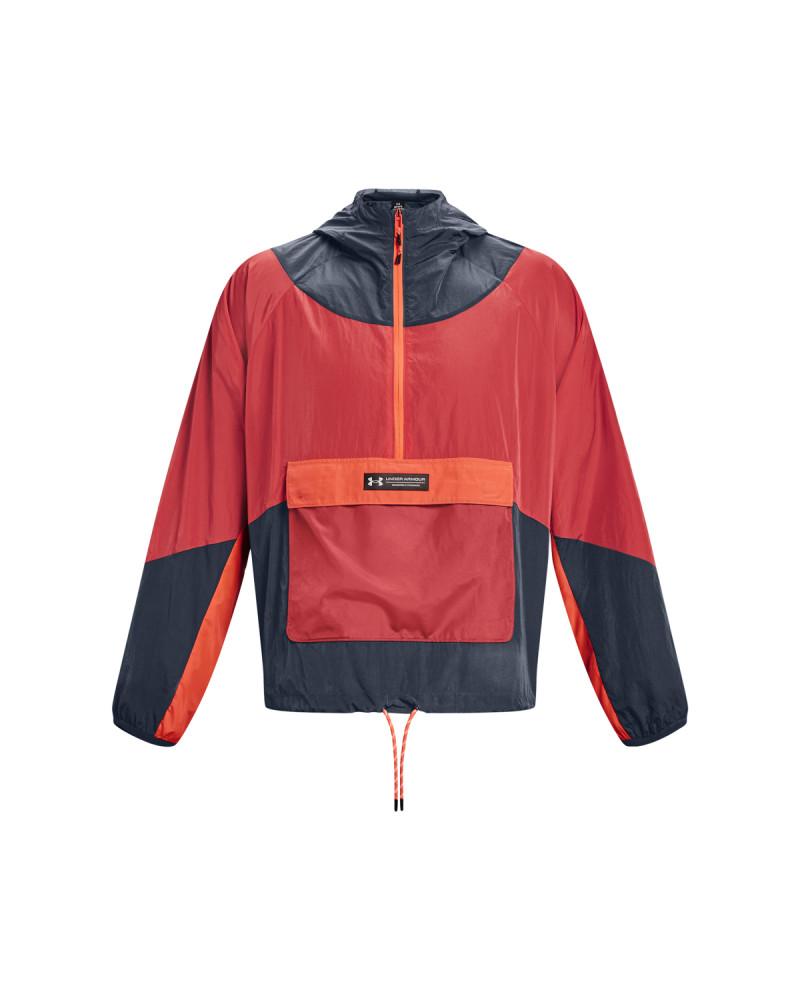 UA RUSH WOVEN 1/2 ZIP ANORAK-GRY 