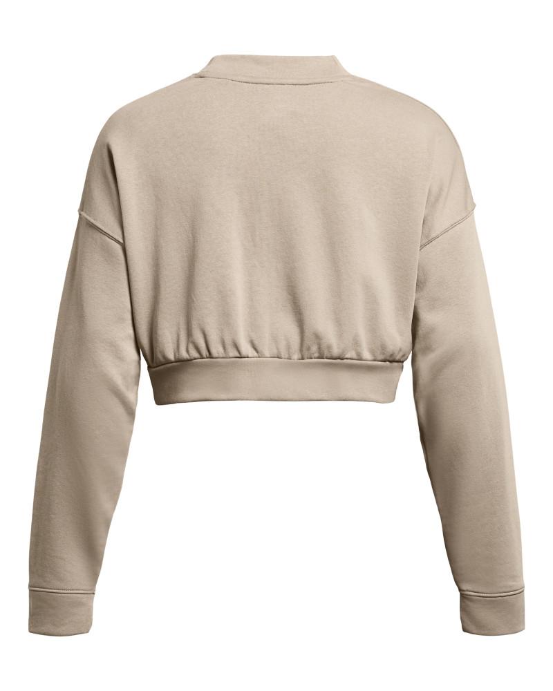 UA RIVAL TERRY OS CROP CRW 